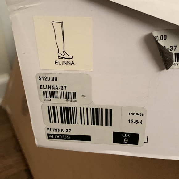 Aldo- Elinna Faux brown suede over the knee boot, size 9. Gently worn! - Picture 4 of 4